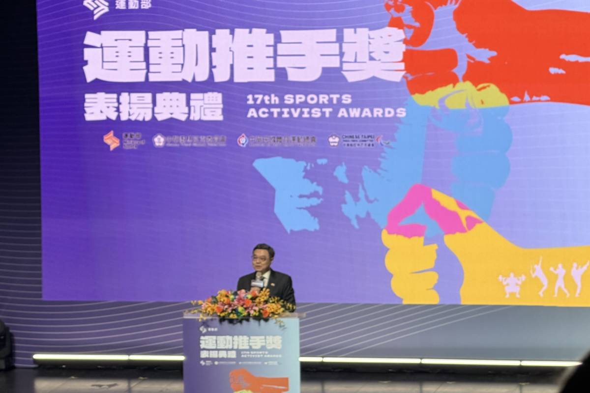行政院院長卓榮泰表示，國家運動的發展不僅仰賴政府政策推動，更需要企業、團體與個人的長期投入與支持。(記者蘇瑞雯拍攝)