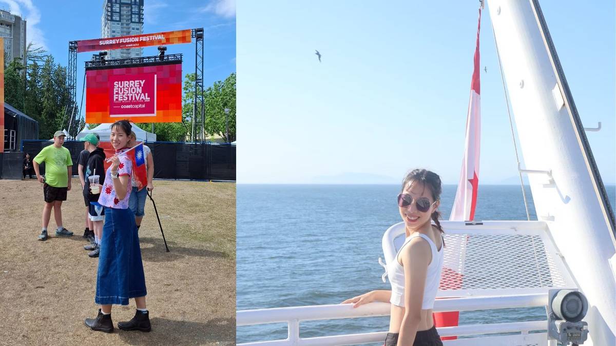 文儀在加拿大溫哥華參與搭僑計畫