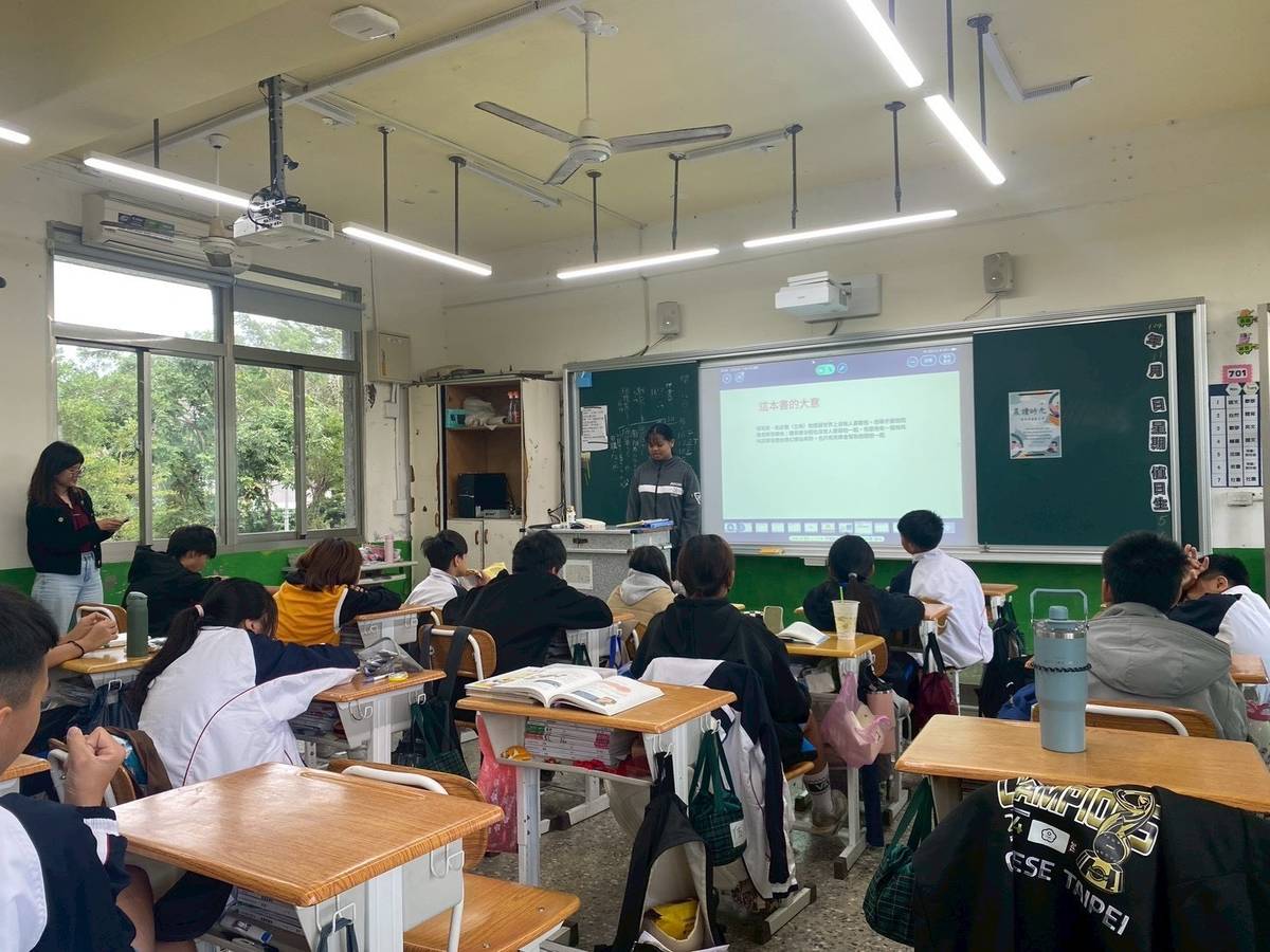 豐田國中閱讀活動。(洪文政校長提供)