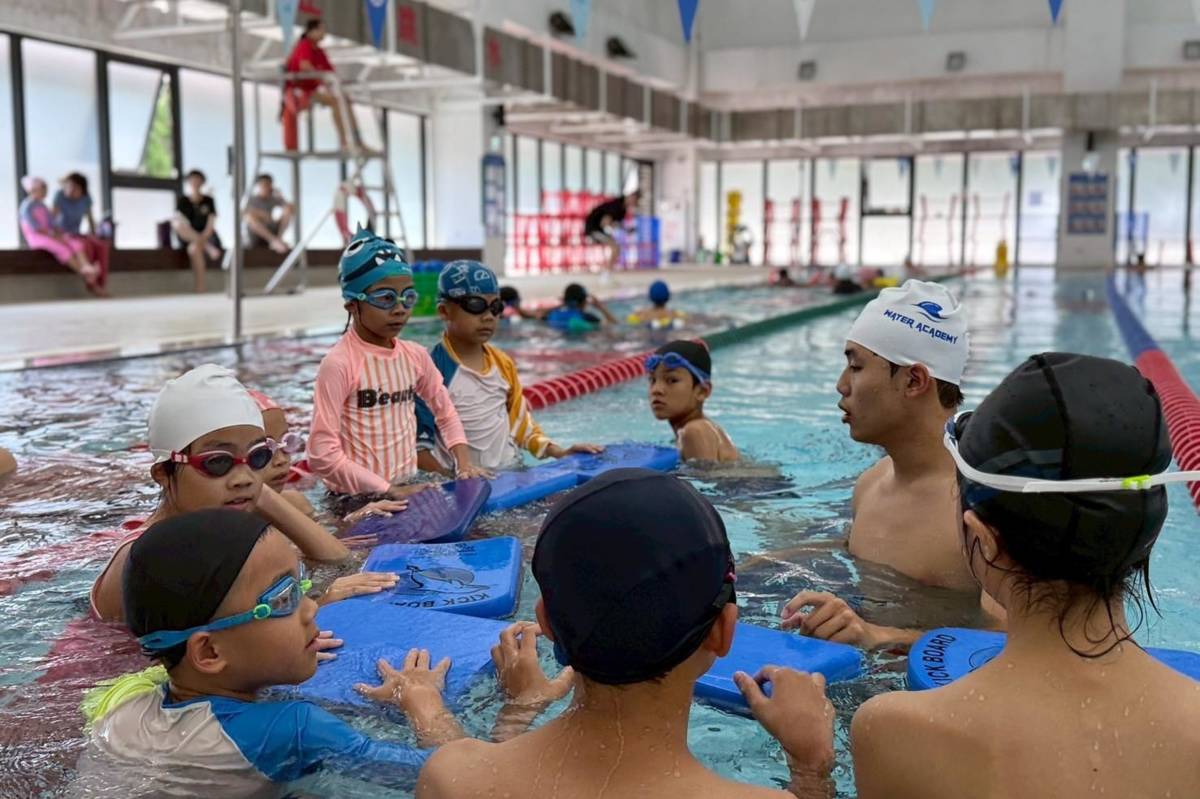 寒假泳訓學習不中斷（圖:中市府提供）