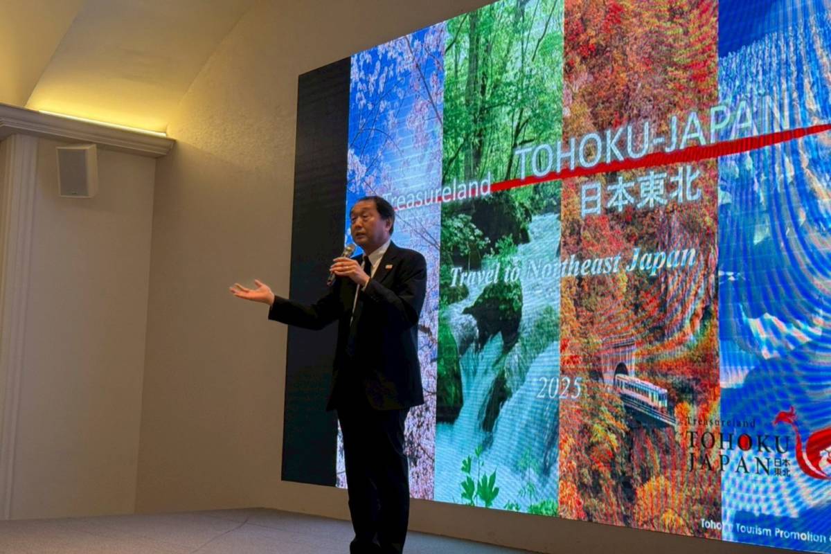 日本東北觀光推進機構佐佐木隆博推進本部長代理代表致詞