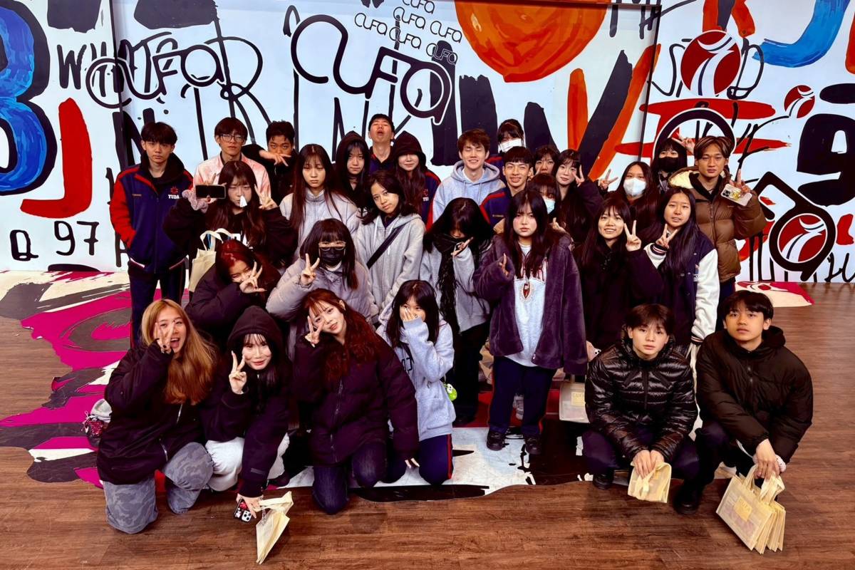 育達高中表演藝術科學生參訪崇右科大，近距離感受表演藝術與影藝專業的實務呈現