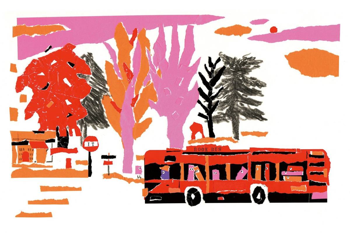 插畫作品BOOK BUS, let's go !