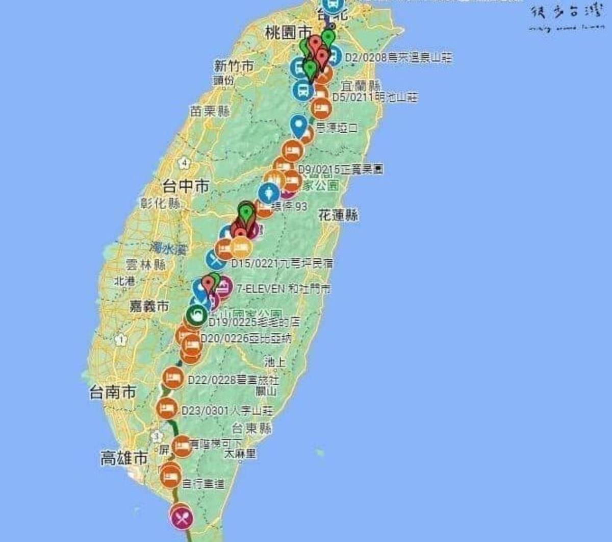 臺師大樂活EMBA校友詹章誾第三度啟程，徒步環島募集助學善款 (臺師大提供)