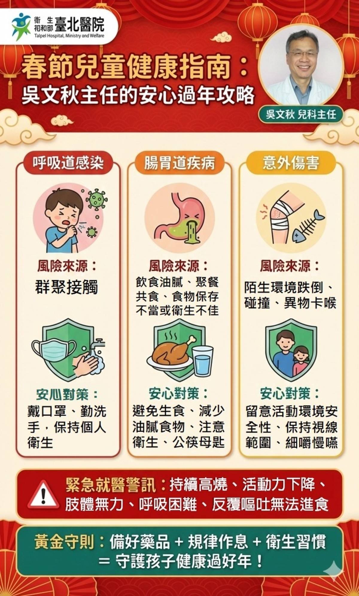 春節兒童健康指南