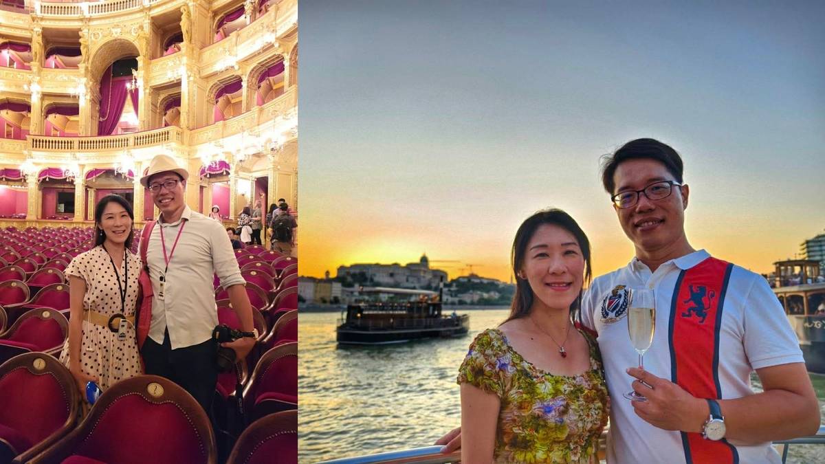 匈牙利國家歌劇院（左）；布達佩斯多瑙河遊船（右），在夏季可以看到美麗的夕陽